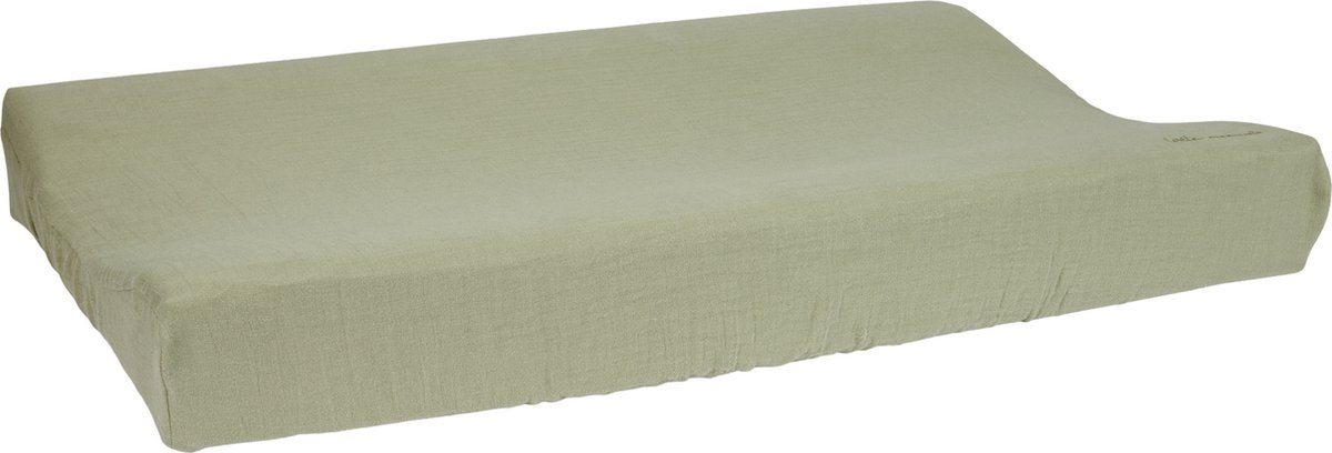 Little Dutch Aankleedkussenhoes Hydrofiel Olive koop je bij Babywinkel