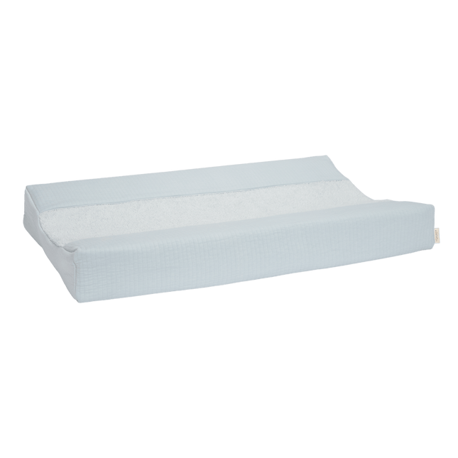 Little Dutch Aankleedkussenhoes Pure Soft Blue koop je bij Babywinkel