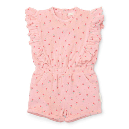 Little Dutch Baby Jumpsuit Sunny Flowers Blush Pink koop je bij Babywinkel