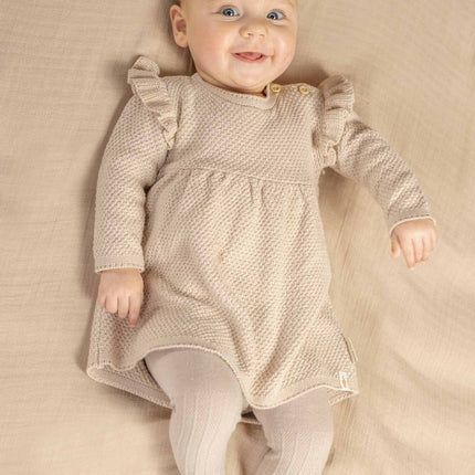Little Dutch Baby Jurkje Lange Mouwen Ruches Sand koop je bij Babywinkel