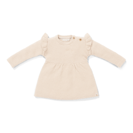 Little Dutch Baby Jurkje Lange Mouwen Ruches Sand koop je bij Babywinkel
