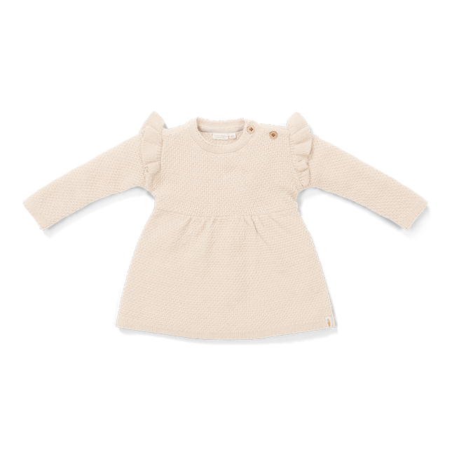 Little Dutch Baby Jurkje Lange Mouwen Ruches Sand koop je bij Babywinkel