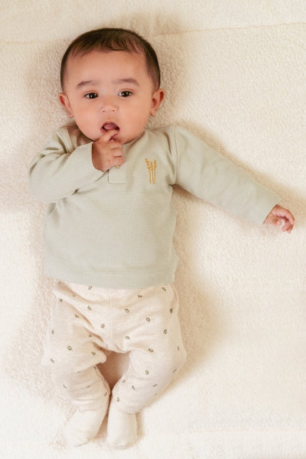 Little Dutch Baby Legging Green Leaves koop je bij Babywinkel