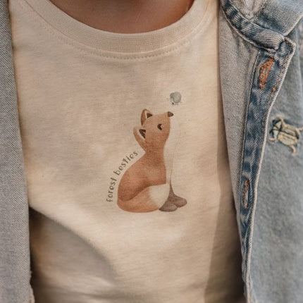 Little Dutch Baby Shirt Korte Mouw Birch Melange koop je bij Babywinkel