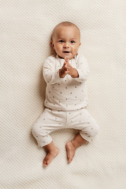 Little Dutch Baby Shirt Lange Mouw Green Leaves koop je bij Babywinkel