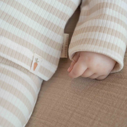 Little Dutch Baby Shirt Lange Mouwen Stripe Sand/White koop je bij Babywinkel
