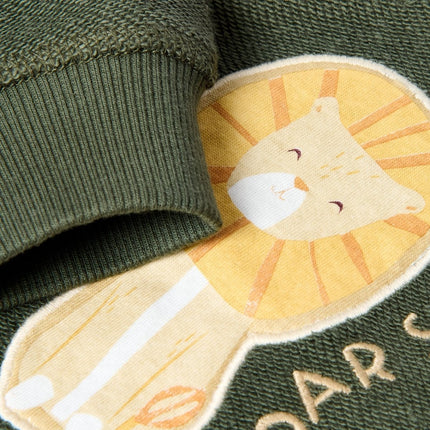 Little Dutch Baby Sweater Safari Deep Olive koop je bij Babywinkel