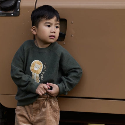 Little Dutch Baby Sweater Safari Deep Olive koop je bij Babywinkel