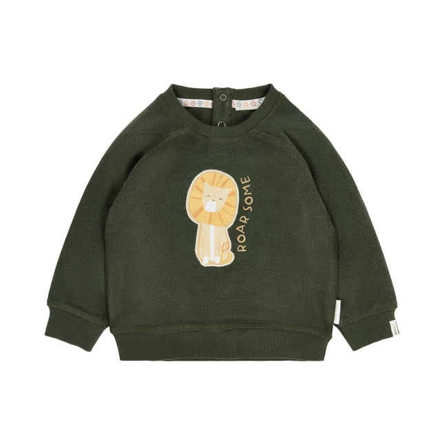 Little Dutch Baby Sweater Safari Deep Olive koop je bij Babywinkel