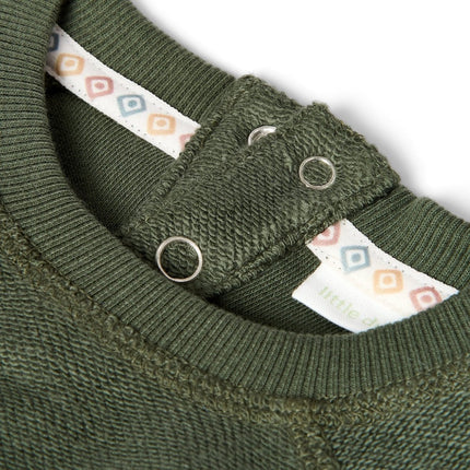 Little Dutch Baby Sweater Safari Deep Olive koop je bij Babywinkel