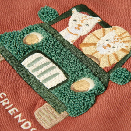 Little Dutch Baby Sweater Safari Desert Red koop je bij Babywinkel