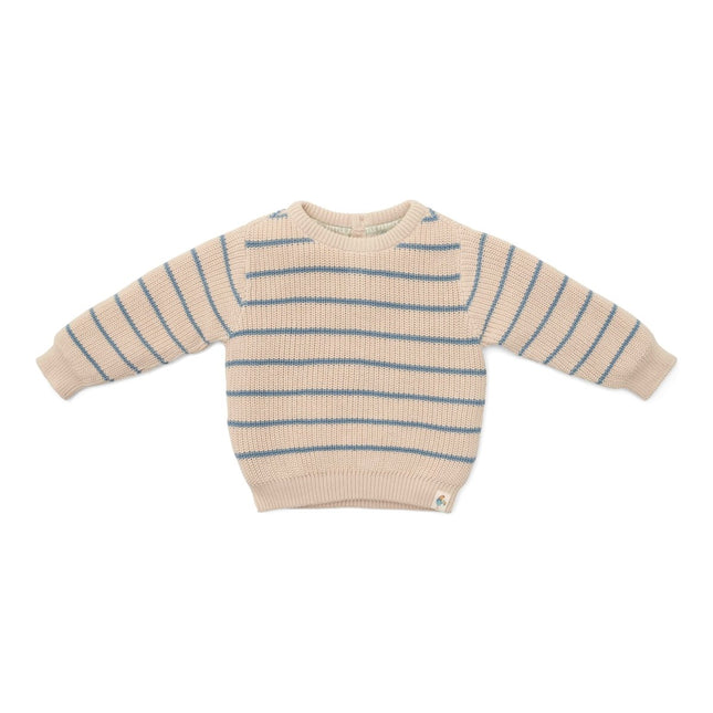 Little Dutch Baby Trui Ice Blue Stripe koop je bij Babywinkel