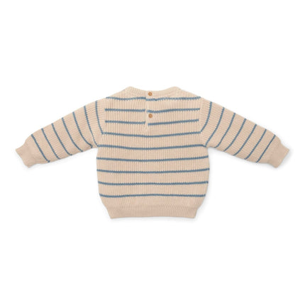 Little Dutch Baby Trui Ice Blue Stripe koop je bij Babywinkel