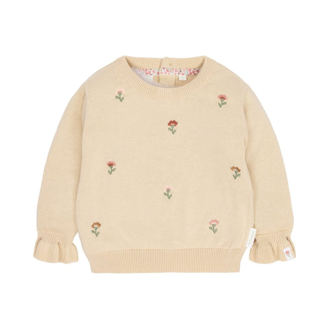 Little Dutch Baby Trui Vanilla Bloemen koop je bij Babywinkel