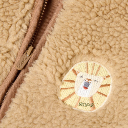 Little Dutch Baby Vestje Teddy Warm Taupe koop je bij Babywinkel