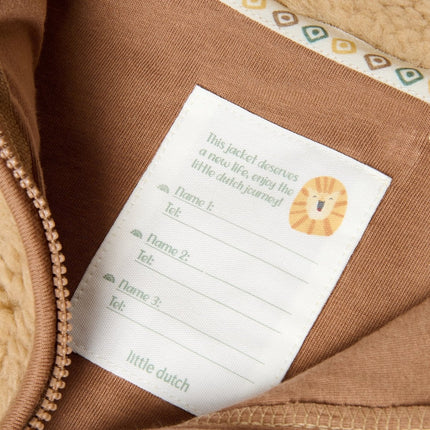 Little Dutch Baby Vestje Teddy Warm Taupe koop je bij Babywinkel