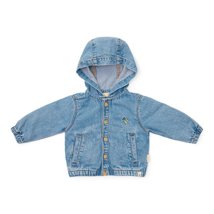 Little Dutch Babyjasje Met Capuchon Denim koop je bij Babywinkel