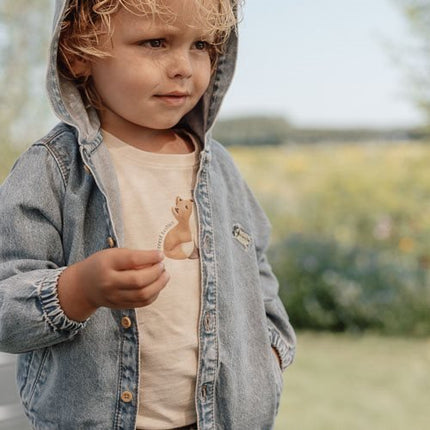Little Dutch Babyjasje Met Capuchon Denim koop je bij Babywinkel