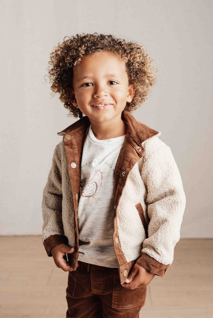 Little Dutch Babyjasje Omkeerbaar Brown/Sand koop je bij Babywinkel