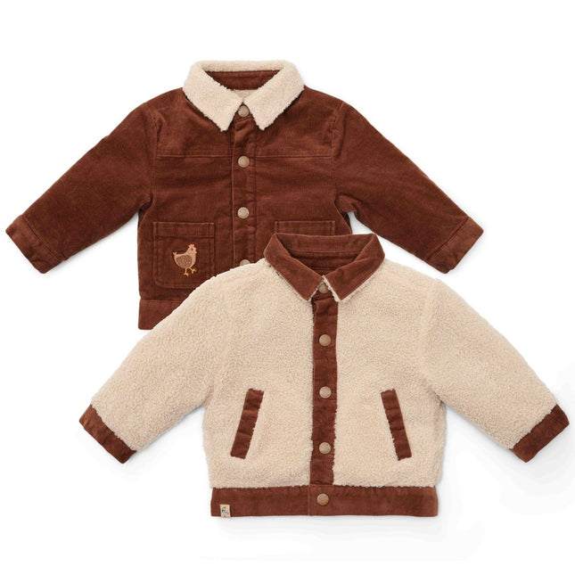 Little Dutch Babyjasje Omkeerbaar Brown/Sand koop je bij Babywinkel