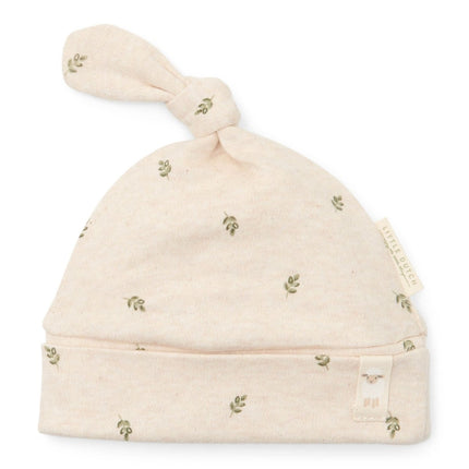 Little Dutch Babymutsje Met Knoop Green Leaves koop je bij Babywinkel