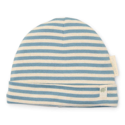Little Dutch Babymutsje Stone Blue Stripe koop je bij Babywinkel