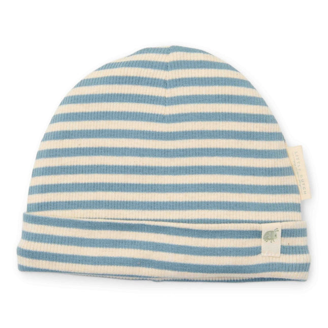 Little Dutch Babymutsje Stone Blue Stripe koop je bij Babywinkel