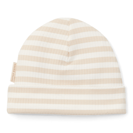 Little Dutch Babymutsje Stripe Sand/White koop je bij Babywinkel
