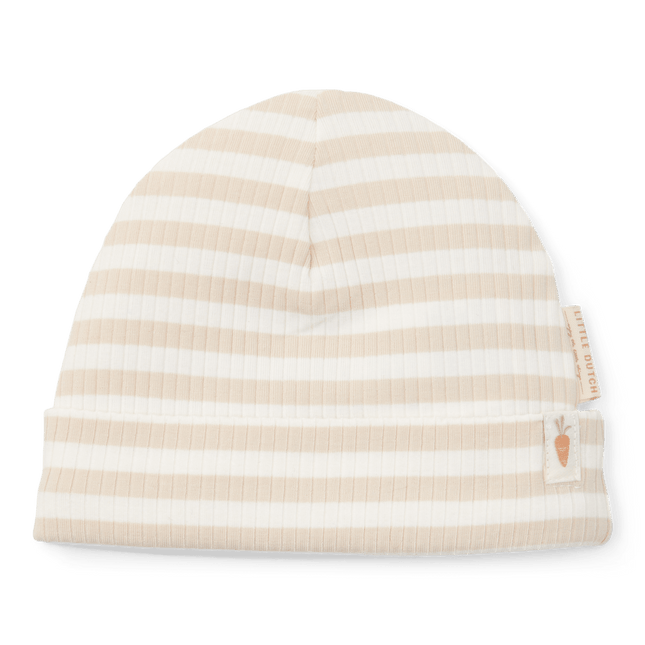 Little Dutch Babymutsje Stripe Sand/White koop je bij Babywinkel