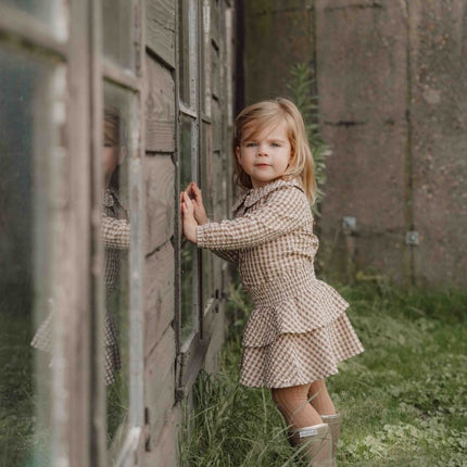 Little Dutch Babyrokje Brown Check koop je bij Babywinkel
