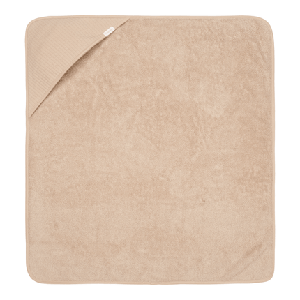 Little Dutch Badcape Baby Pure Beige 75X75cm koop je bij Babywinkel