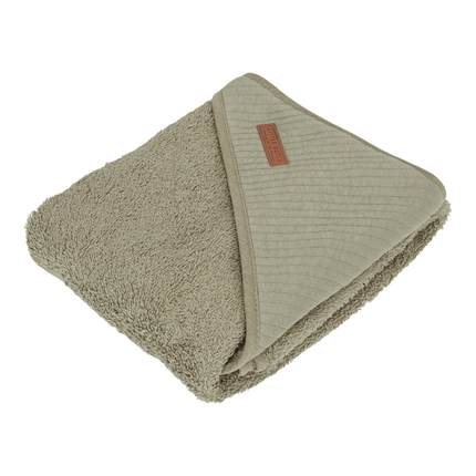 Little Dutch Badcape Baby Pure Olive koop je bij Babywinkel