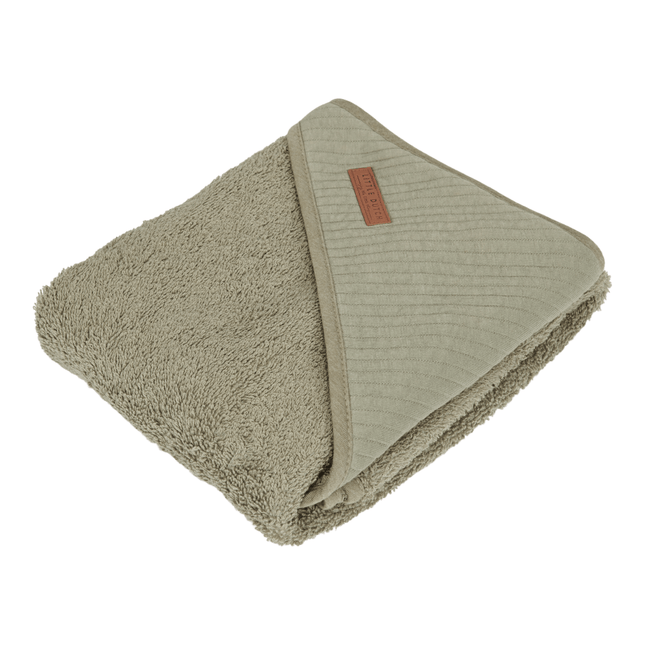 Little Dutch Badcape Baby Pure Olive koop je bij Babywinkel