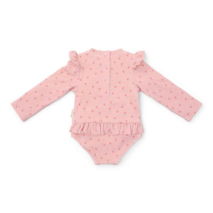Little Dutch Badpak Kind Sunny Flowers Blush Lange Mouwen koop je bij Babywinkel
