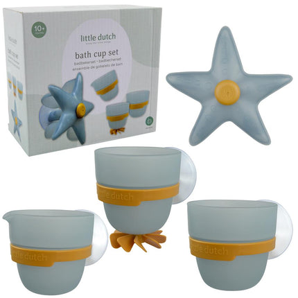 Little Dutch Badspeelgoed Bekers Zeester koop je bij Babywinkel