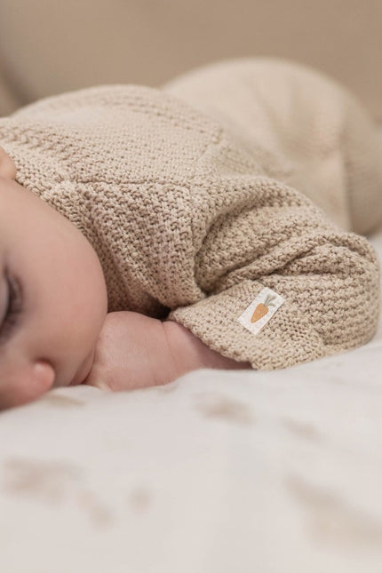 Little Dutch Boxpakje Overslag Gebreid Sand koop je bij Babywinkel