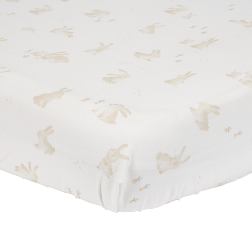 <tc>Little Dutch</tc> Spannbetttuch Kinderbett Weiß Baby Bunny 70X140/150Cm