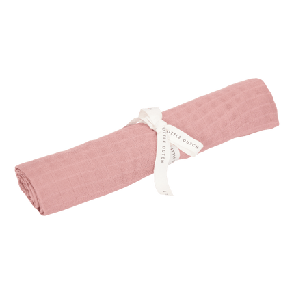 Little Dutch Hydrofiele Doek Pure Pink Blush 120X120Cm koop je bij Babywinkel