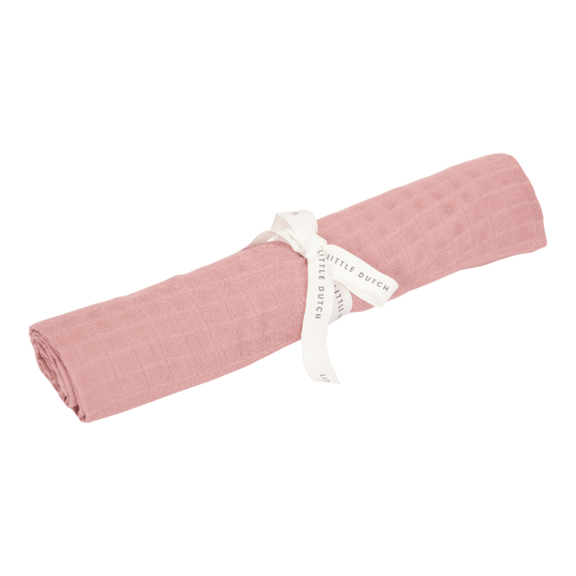 Little Dutch Hydrofiele Doek Pure Pink Blush 120X120Cm koop je bij Babywinkel