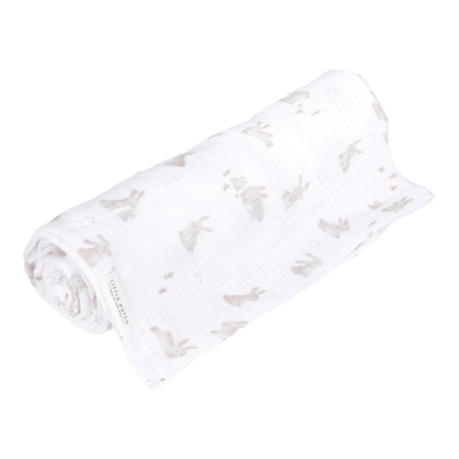 <tc>Little Dutch</tc> Swaddle-Decke Hydrophil 120Cm Baby Bunny