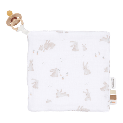 <tc>Little Dutch</tc> Kuscheldecke Hydrophil Weiß Baby Bunny 20X20Cm