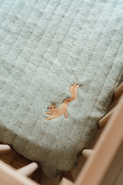 Little Dutch Ledikantdeken Pure Sage koop je bij Babywinkel