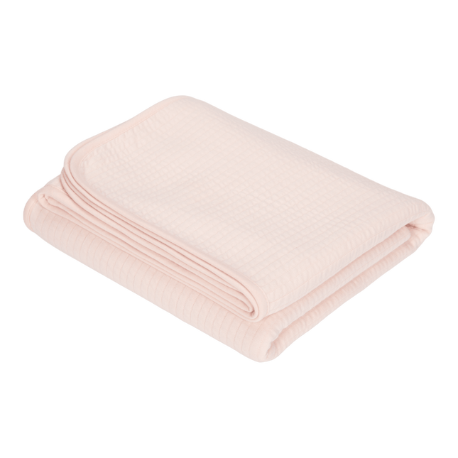 Little Dutch Ledikantdeken Zomer Pure Soft Pink koop je bij Babywinkel
