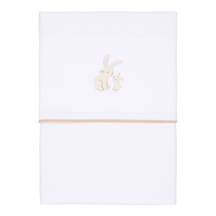 <tc>Little Dutch</tc> Bettlaken Baby Bunny Weiß Gestickt