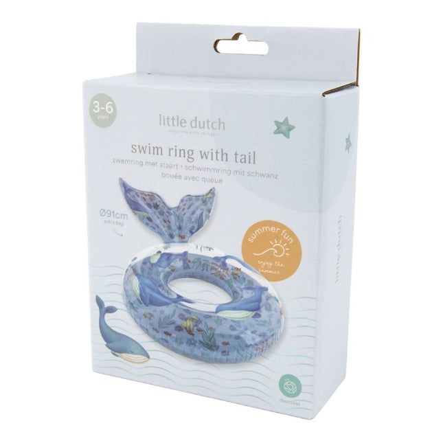 Little Dutch Ocean World Zwemring 91cm + Staart koop je bij Babywinkel