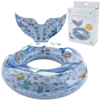 Little Dutch Ocean World Zwemring 91cm + Staart koop je bij Babywinkel