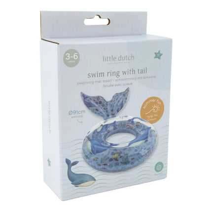 Little Dutch Ocean World Zwemring 91cm + Staart koop je bij Babywinkel