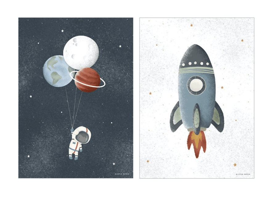 Little Dutch Poster A3 Space koop je bij Babywinkel