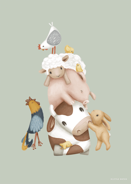 Little Dutch Poster Little Farm A3 koop je bij Babywinkel