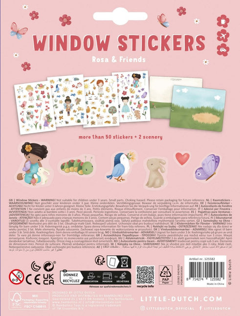Little Dutch Raamstickers Rosa En Friends koop je bij Babywinkel